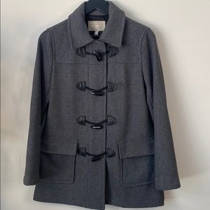Banana Republic Gray Car Coat. Size S.